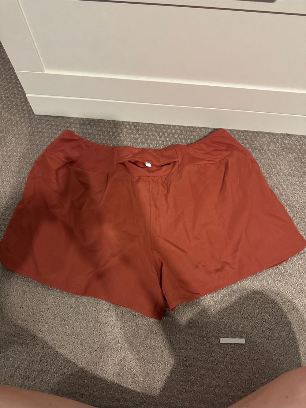 Nike Women's Burnt Orange Athletic Shorts - Picture 3 of 3